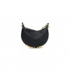 FENDI VITELLO GRACE MATTE NANO FENDIGRAPHY HOBO CHARM BLACK (15*10*5cm)