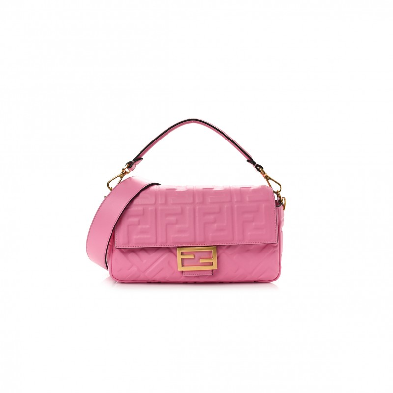 FENDI NAPPA FF 1974 EMBOSSED BAGUETTE LOLLYPOP (27*15*6cm)