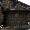 FENDI SHINY NAPPA SNAKESKIN SMALL FENDI FIRST ANTHRACITE ASFALTO (23*19*9cm)