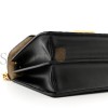 FENDI VITELLO LIBERTY BI-COLOR FF 1974 EMBOSSED SMALL KAN U SHOULDER BAG MAYA BLACK (19*15*9cm) FENDI VITELLO LIBERTY BI-COLOR FF 1974 EMBOSSED SMALL KAN U SHOULDER BAG MAYA BLACK (19*15*9cm)