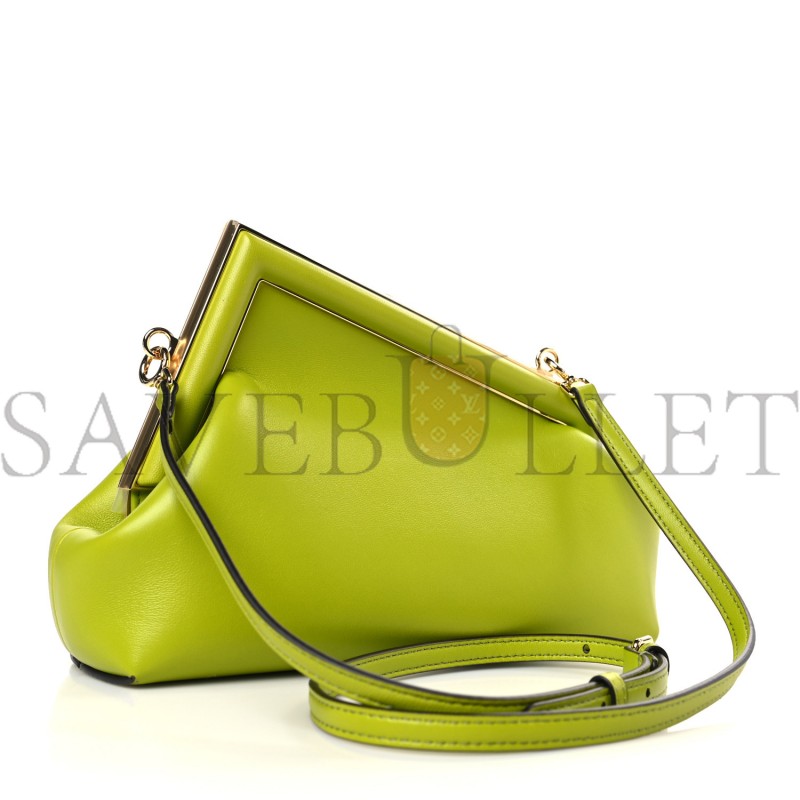 FENDI SHINY NAPPA SMALL FENDI FIRST WASABI (26*18*9.5cm)