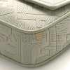 FENDI CANVAS VITELLO KING FF EMBROIDERED BAGUETTE GREEN TEA (29*18*8cm) FENDI CANVAS VITELLO KING FF EMBROIDERED BAGUETTE GREEN TEA (29*18*8cm)