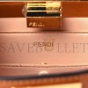 FENDI VITELLO KING LUXOR SHINY NAPPA MEDIUM PEEKABOO I SEE U EAST WEST SATCHEL BRANDY LIGHT ROSE (30*20*12cm) FENDI VITELLO KING LUXOR SHINY NAPPA MEDIUM PEEKABOO I SEE U EAST WEST SATCHEL BRANDY LIGHT ROSE (30*20*12cm)