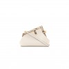 FENDI SHINY NAPPA SNAKESKIN SMALL FENDI FIRST WHITE ROCCIA (24*19*9cm)