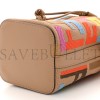 FENDI CANVAS VITELLO KING F IS FENDI FF MULTICOLOR EMBROIDERED MINI MON TRESOR BUCKET BAG MULTICOLOR CUOIO (18*12*10cm)