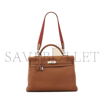 HERMÈS MASTER A GOLD CLEMENCE LEATHER AMAZON RETOURNE KELLY 40 BAG (40*28*15cm) HERMÈS MASTER A GOLD CLEMENCE LEATHER AMAZON RETOURNE KELLY 40 BAG (40*28*15cm)