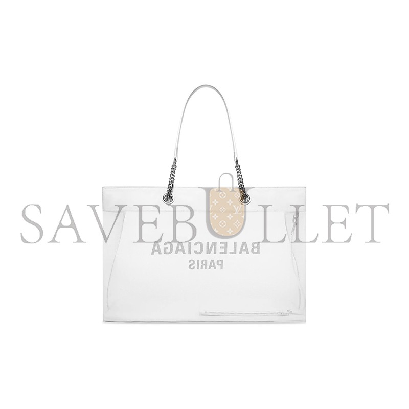 BALENCIAGA WOMEN'S DUTY FREE TOTE BAG LARGE IN WHITE 7416052AADB9060 (47*33*16cm)