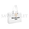 BALENCIAGA WOMEN'S DUTY FREE TOTE BAG LARGE IN WHITE 7416052AADB9060 (47*33*16cm)