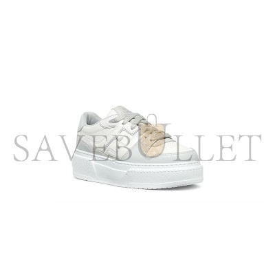 FENDI MATCH GREY LEATHER PLATFORM LOW-TOPS 8E8571AOMNF1PYS FENDI MATCH GREY LEATHER PLATFORM LOW-TOPS 8E8571AOMNF1PYS