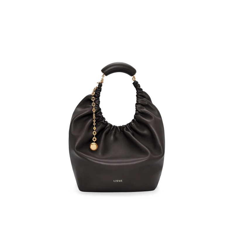 LOEWE MEDIUM SOFT NAPPA SHEEP LEATHER SQUEEZE BAG A914Q37X01-1100 (34*33*13.5cm)