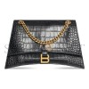 BALENCIAGA WOMEN'S CRUSH CHAIN BAG MEDIUM IN BLACK 716393210IX1000 (31*19.8*6.9cm)