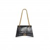 BALENCIAGA WOMEN'S CRUSH CHAIN BAG MEDIUM IN BLACK 716393210IX1000 (31*19.8*6.9cm)