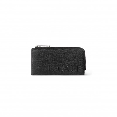 GUCCI ZIP CARD CASE WITH LOGO 835073 (13.5*8*1cm)