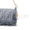 FENDI BAGUETTE POUCH FABRIC FF  (20*10*5cm)