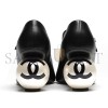 CHANEL MARY JANES LAMBSKIN, PATENT CALFSKIN & IMITATION PEARLS G46775