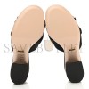 GUCCI WOMEN'S BLACK SUEDE GG MARMONT SLIDE 458051