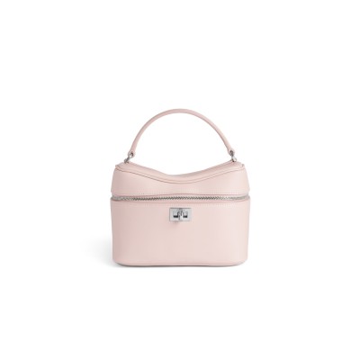 BALENCIAGA WOMEN'S RODEO VANITY IN SUEDE PINK 8455942AA4U5831 (18*12.9*8.3cm)