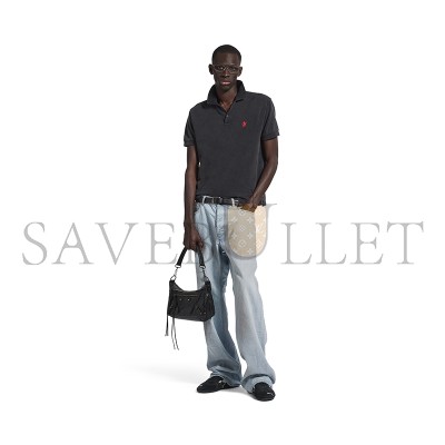 BALENCIAGA MEN'S LE CITY MOTO SMALL IN BLACK 8461882ABEK1000 (27.9*19*13.9cm) BALENCIAGA MEN'S LE CITY MOTO SMALL IN BLACK 8461882ABEK1000 (27.9*19*13.9cm)