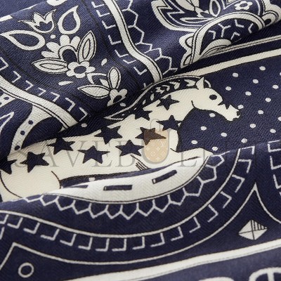 HERMES SCARF CHEVAL DE COEUR BANDANA SHAWL 140 H244259S (136*135)