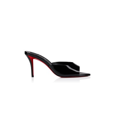 CHRISTIAN LOUBOUTIN MISS Z MULE 80 MM MULES PATENT CALF LEATHER BLACK WOMEN 1250997B439