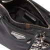PRADA LIGHTNING BOLT EMBELLISHED NYLON BAG  (18.5*17cm) 