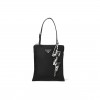 PRADA LIGHTNING BOLT EMBELLISHED NYLON BAG  (18.5*17cm) 