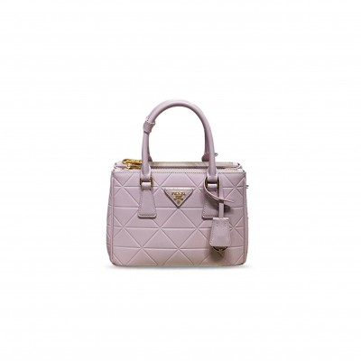 PRADA GALLERIA SMALL HANDBAG LIGHT PINK 1BA896 010 (24.5*16.5*11cm)