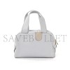 PRADA 2WAY BAG IN CALFSKIN, LIGHT GREY LEATHER 1BH078 (25*16*10cm) 