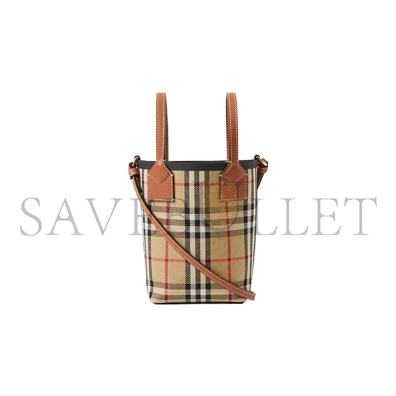 BURBERRY MINI LONDON TOTE BAG 80704611 (19.5*13*8.5cm)