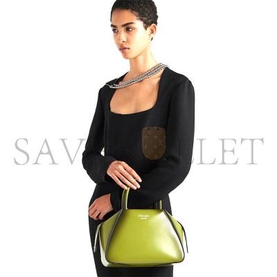 PRADA SMALL BRUSHED LEATHER SUPERNOVA HANDBAG 1BA366 (25.5*18*13.5cm)