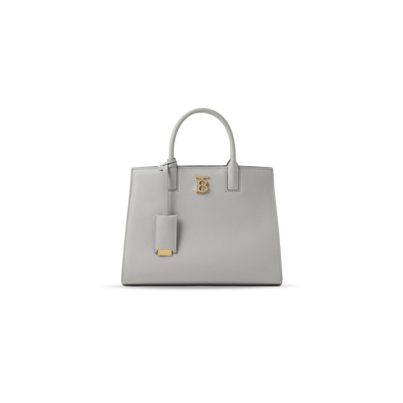 BURBERRY MINI FRANCES TOTE BAG IN GRAIN LEATHER 80725141 (27*20*11cm)