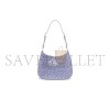 PRADA CLEO CRYSTAL EMBELLISHED SATIN SHOULDER BAG 1BC169 (22*18.5*4.5cm) 