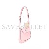 PRADA WOMEN'S BAG PALE PINK LEATHER WITH LOGO 1BH188 (17*14.5*3cm) 