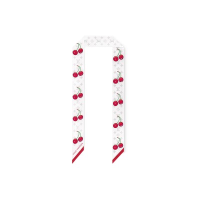 LOUIS VUITTON SCARF MURAKAMI LV X TM MONOGRAM CERISE BANDEAU M94968