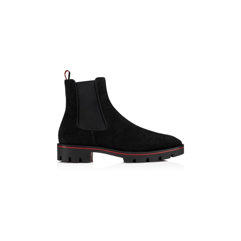 CHRISTIAN LOUBOUTIN ALPINOSOL BOOTS CALF LEATHER BLACK MEN 3230687BK01 CHRISTIAN LOUBOUTIN ALPINOSOL BOOTS CALF LEATHER BLACK MEN 3230687BK01
