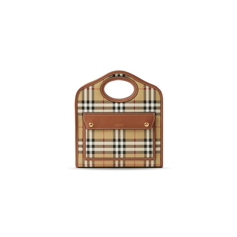 BURBERRY MINI POCKET TOTE BAG 80661661 (26.5*23*6cm)