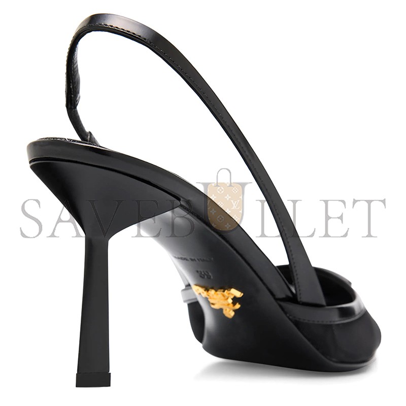 PRADA RETE NYLON MESH SLINGBACK PUMPS 1I891N