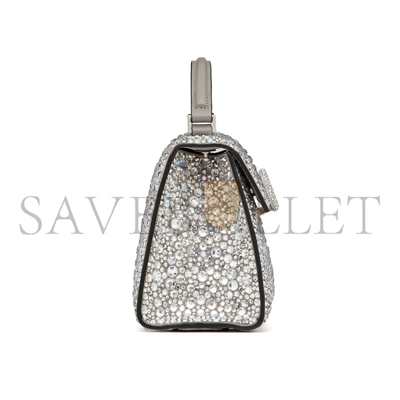 VALENTINO MINI VSLING HANDBAG WITH SPARKLING EMBROIDERY XW2B0G97VFF72A (19*13*9cm)