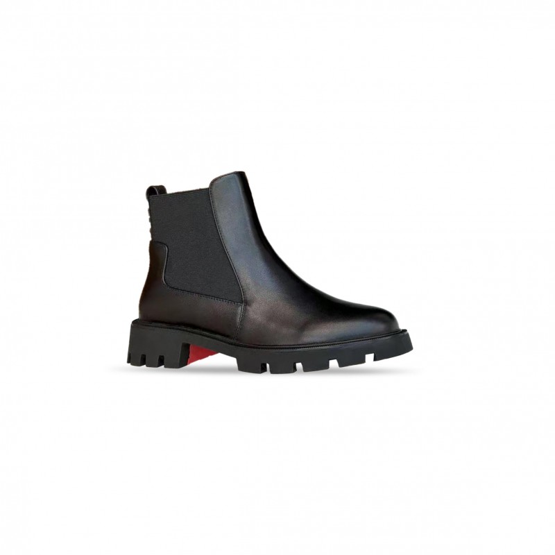 CHRISTIAN LOUBOUTIN MARCHACROCHE DUNE BOOTS 1240370BK02