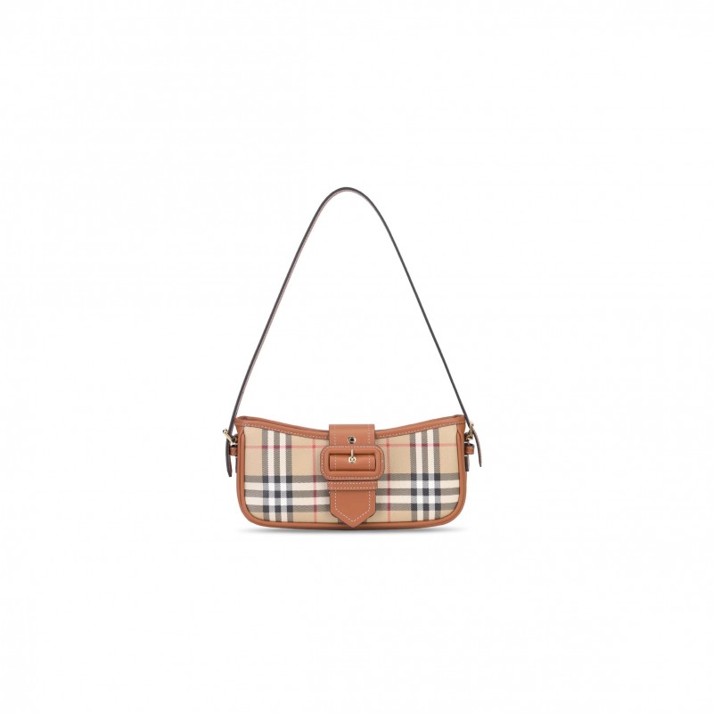 BURBERRY CHECK SLING BAG 8092074 (26*12*6cm)