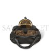 FENDI SPY SMALL BLACK LEATHER BAG 8BR838AYCTF0KUR (32*18*12cm)