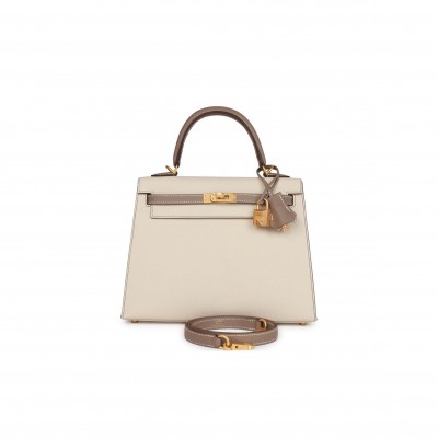 HERMES MASTER KELLY 25 EPSOM BRUSHED GOLD HARDWARE (25*17*7cm)