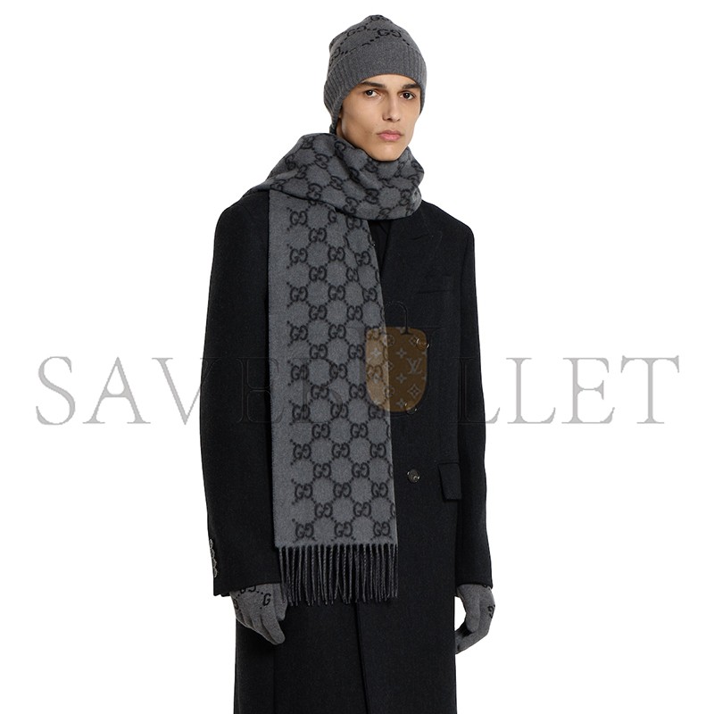 GUCCI SCARF SCHAL AUS GG KASCHMIR 8123174 (190*45cm) GUCCI SCARF SCHAL AUS GG KASCHMIR 8123174 (190*45cm)