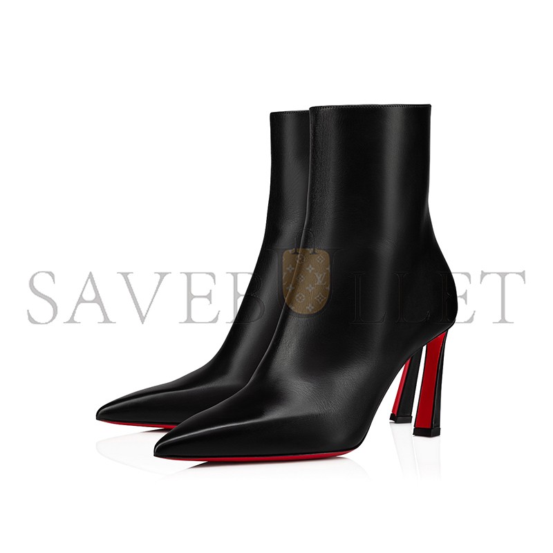 CHRISTIAN LOUBOUTIN CONDORA BOOTY85 MM LOW BOOTS - CALF LEATHER - BLACK 1230284BK01 CHRISTIAN LOUBOUTIN CONDORA BOOTY85 MM LOW BOOTS - CALF LEATHER - BLACK 1230284BK01