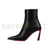 CHRISTIAN LOUBOUTIN CONDORA BOOTY85 MM LOW BOOTS - CALF LEATHER - BLACK 1230284BK01 CHRISTIAN LOUBOUTIN CONDORA BOOTY85 MM LOW BOOTS - CALF LEATHER - BLACK 1230284BK01