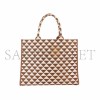 PRADA BROWN CREAM LARGE SYMBOLE TOTE 1BA356 (39*31*11cm) 