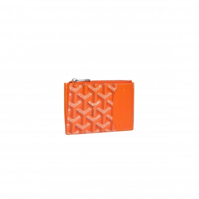 GOYARD BOURBON ZIPPED CARD HOLDER BOURBOPMLTY07CL07P (12.5*8.4*1cm)