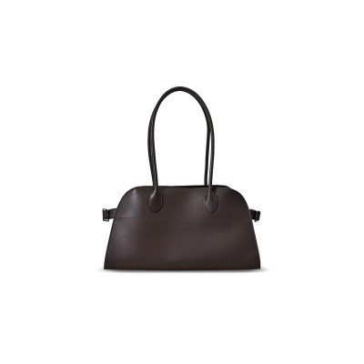 THE ROW MARGAUX 12 LEATHER SHOULDER BAG (37*21*18cm)