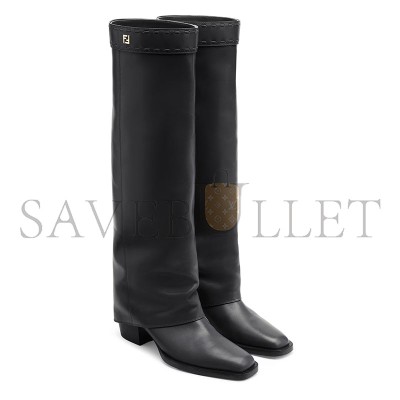 FENDI MINERVA BLACK LEATHER HIGH-HEELED BOOTS 8W8566NA7F0QA1 FENDI MINERVA BLACK LEATHER HIGH-HEELED BOOTS 8W8566NA7F0QA1
