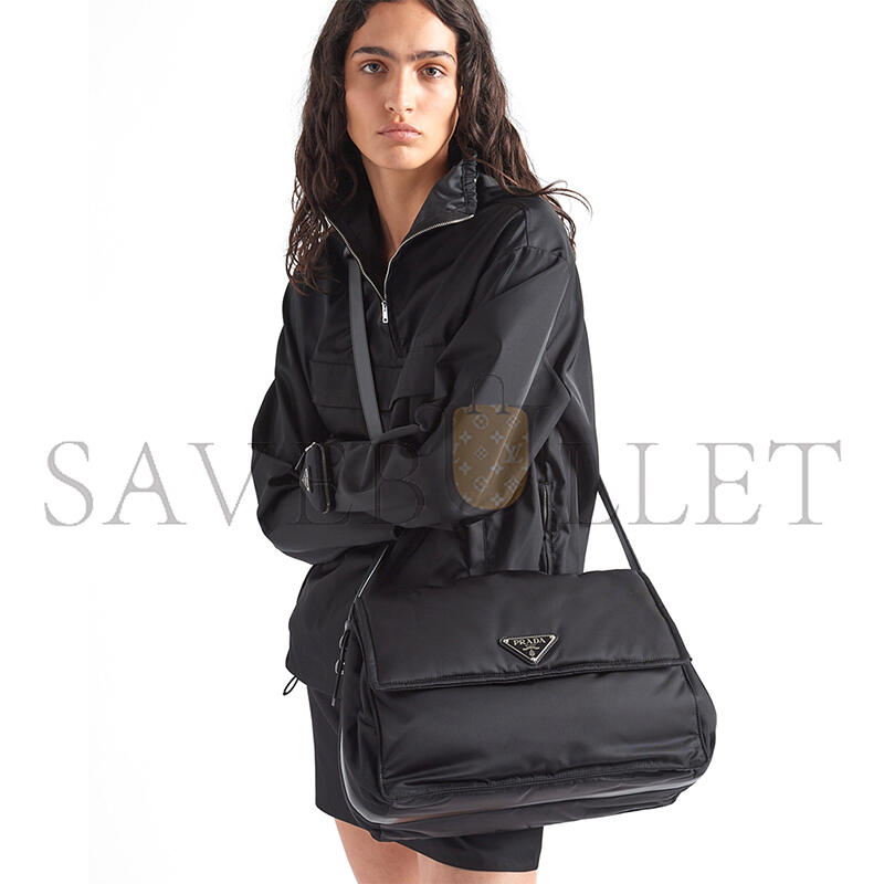 PRADA LARGE STUFFED RE-NYLON SHOULDER BAG 1BD256 (36*28*14cm) 